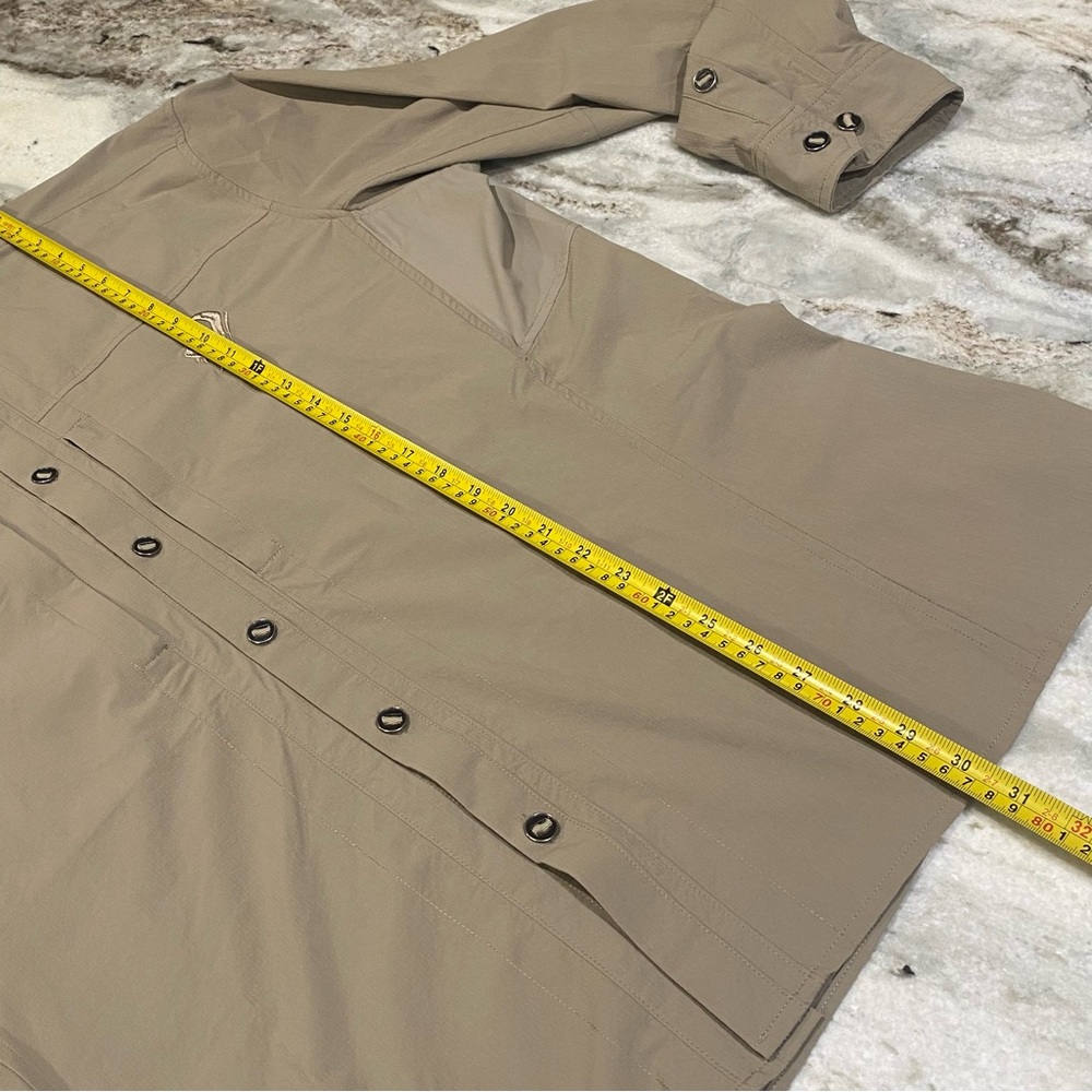 Vycah Men's XL Trophy Tee Hunting Shirt Khaki Nylon Spandex Vented - Picture 12 of 13
